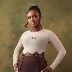 Kosagh neutral bodysuit top (Nude round neck bodysuit with kosagh logo)